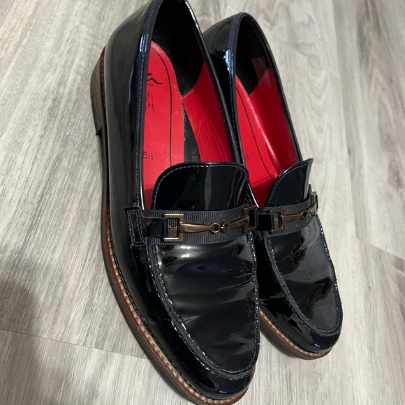 Dark Navy Blue Ara Leather Loafer Shoes for Women size 5.5UK (8US) - Picture 2 of 5